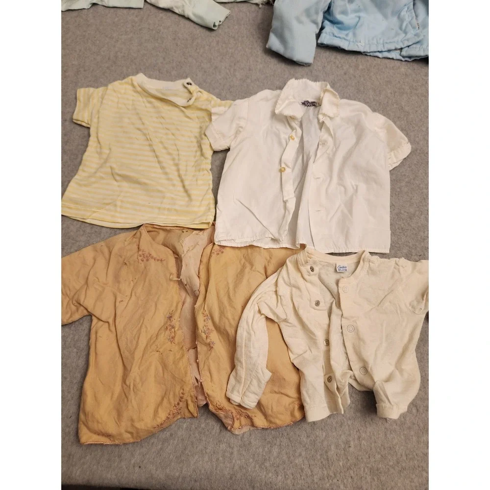 Vtg Kids Clothes Carter's Buster Lot 25 Pcs Sleeper Romper Girl Boys Flawed 50's